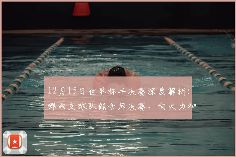 12月15日世界杯半决赛深度解析：哪两支球队能会师决赛，向大力神杯发起最后冲击？